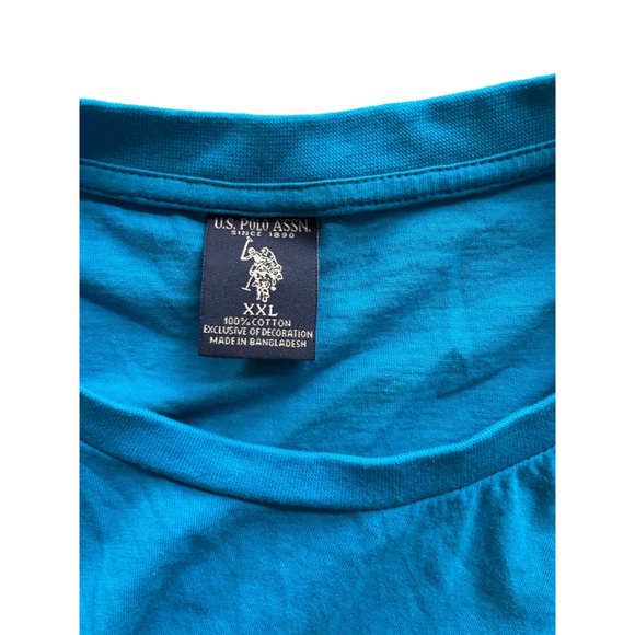 Men's U.S. Polo Assn. T-Shirt XXL Blue - Picture 4 of 4